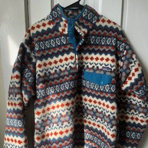 Patagonia Synchilla Snap Fleece, Medium, Underwate Blue RARE